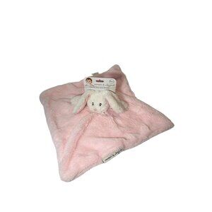 Blankets & Beyond Pink Bunny Plush Baby Lovey Blanket 9M+ Adorable Nunu